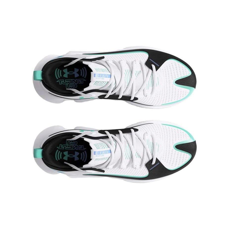 Under Armour Flow FUTR X 3 Start Of Season Pack Unisex Sneakers White Black Neo-Turquoise 3026834-100