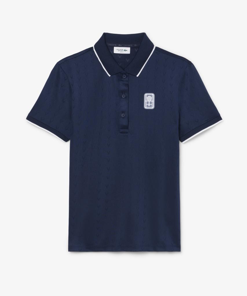 LACOSTE Women'S Tennis Heritage V-Cut Polo Shirt Pf0232-56G 166
