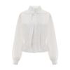 TVIEW Hole Tie Pin Tuck Shirt Blouse_V6A-Cbl032