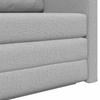 Sofa Bed Cloud Grey 124 X 71 X 78 Cm Fabric