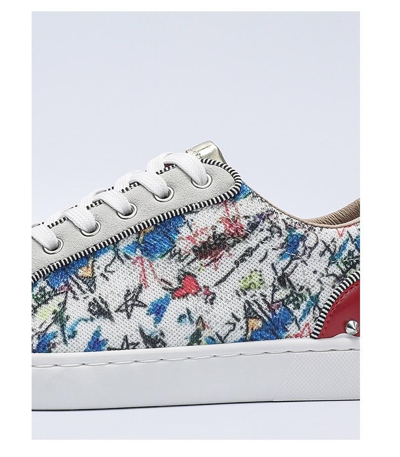Men Trendy Personality Skate Shoes Casual Sneakers Boy Espadrilles Designer Tapered Rivets Fashion Punk Hip Hop Shoes