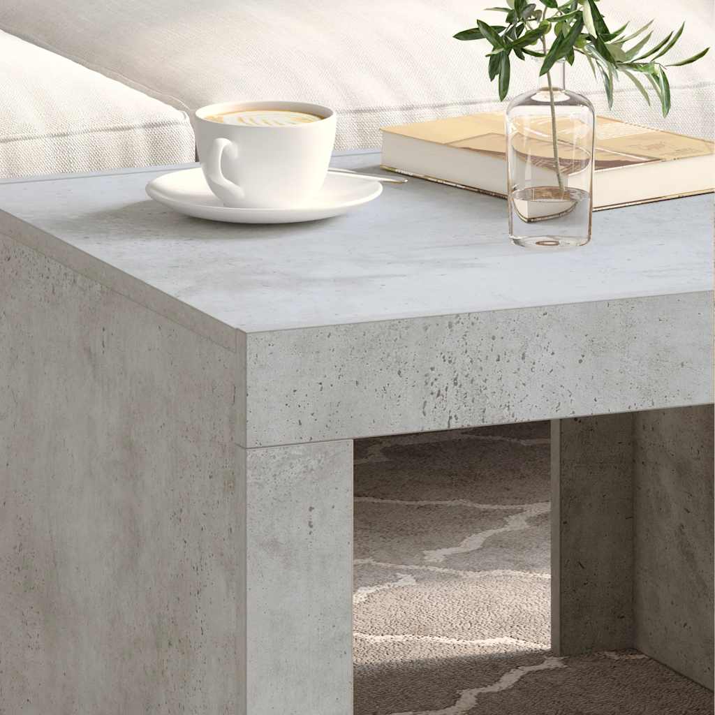 Vidaxl Stolik Kawowy, Betonowy, 50X50X35 Cm, Materiał Drewnopochodny