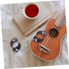 LIFKOME Ukulele Protective Stickers, Anti-Scratch Ukulele Pickguards, 10 Pieces, Durable Material, Creative Design, Decorative Effect