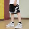 Jordan Logo Print Striped Casual Sports Shorts For Kids Kids Bottoms Black DR8097-010