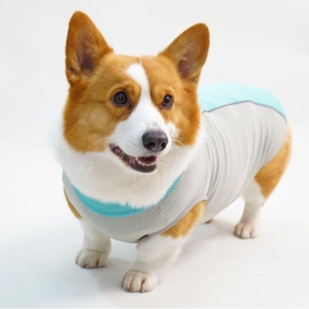Quick Dry Pet Sleeveless Clothes Thin Fabric Pet Costumes Dog Cooling Vest  Beach Walk