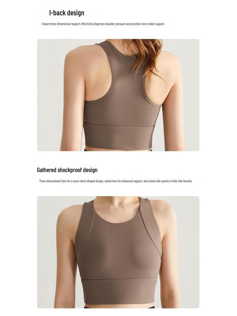 Women's High-Impact Shockproof Sports Bra for Dance & Yoga