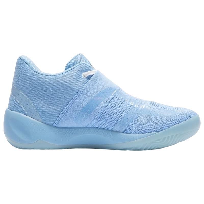 Puma Rise Nitro Elf Round Toe Lace-Up Fabric Slip-Resistant Durable Mid-Top Basketball Shoes Men sneakers Blue 378322-01