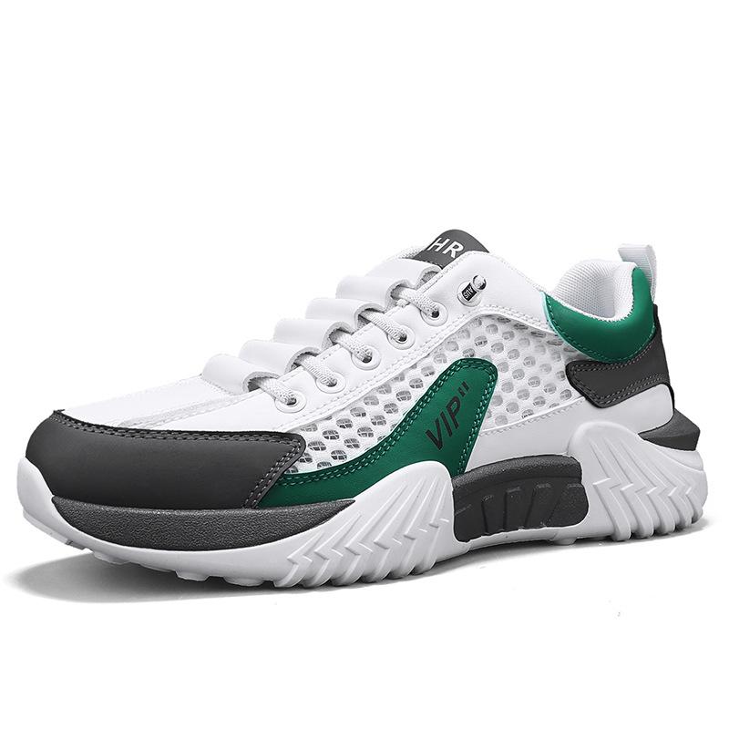 

Men s shoes spring and summer new breathable sports shoes men s contrasting color and foot low-top mesh shoes running casual trendy shoes 44