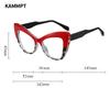 Oversized Cat Eye Glasses Women Stylish Vintage Blue Light Blocking Eyewear Butterfly Shaped Candy Color Rim Eyeglasses