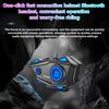 JYD-C68 Motorcycle Helmet Bluetooth Headset BT5.4 Handsfree Call Wireless Noise Reduction Waterproof Headphone with RGB Light