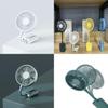 Mini Handheld Clip-on Fan With 3 Speed Levels Brushless Motor 1-3h Battery Life Cooling Function Green
