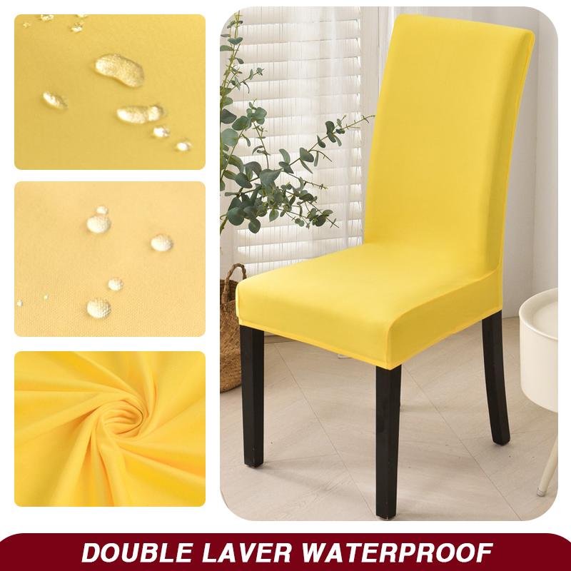 Wodoodporny Pokrowiec na Krzesło Jadalniane Rozciągliwy Pokrowiec na Krzesło Zdejmowany Zmywalny Ochraniacz na Krzesło do Domu, Restauracji, Kuchni, Bankietu