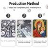 DIY 3D Pearl Diamond Painting Art Set Virgin Mary Religious Home Decor Art Set Wall Art