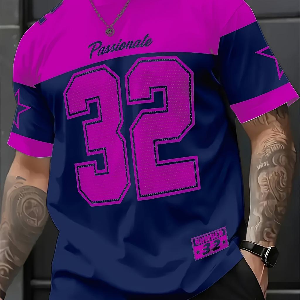 Men's Summer Casual Sports 3D Digital Print T-Shirt