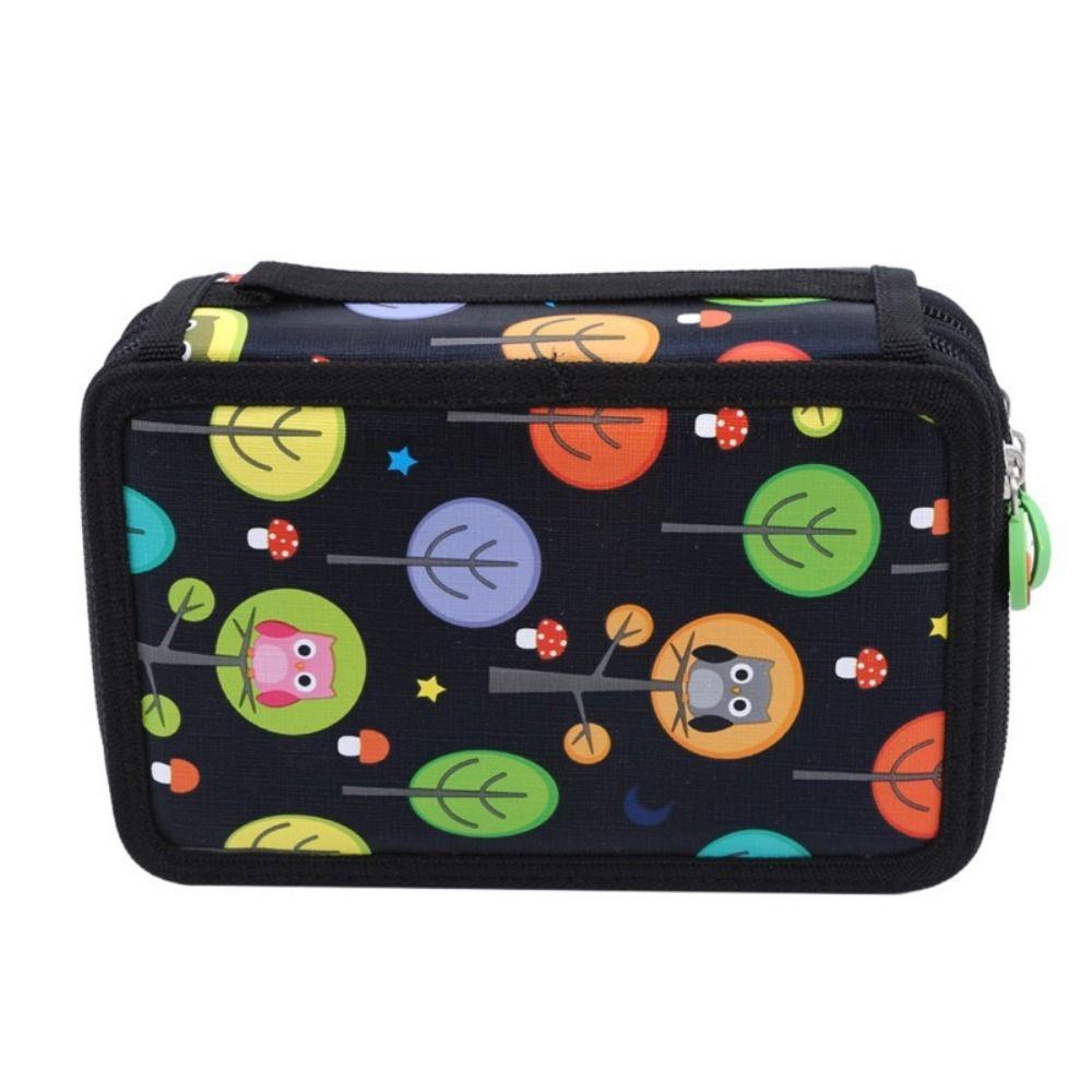 32/52/72 Hole Pen Storage Bag Large Capacity Paintbrush Organizer  Art Supplies Organization