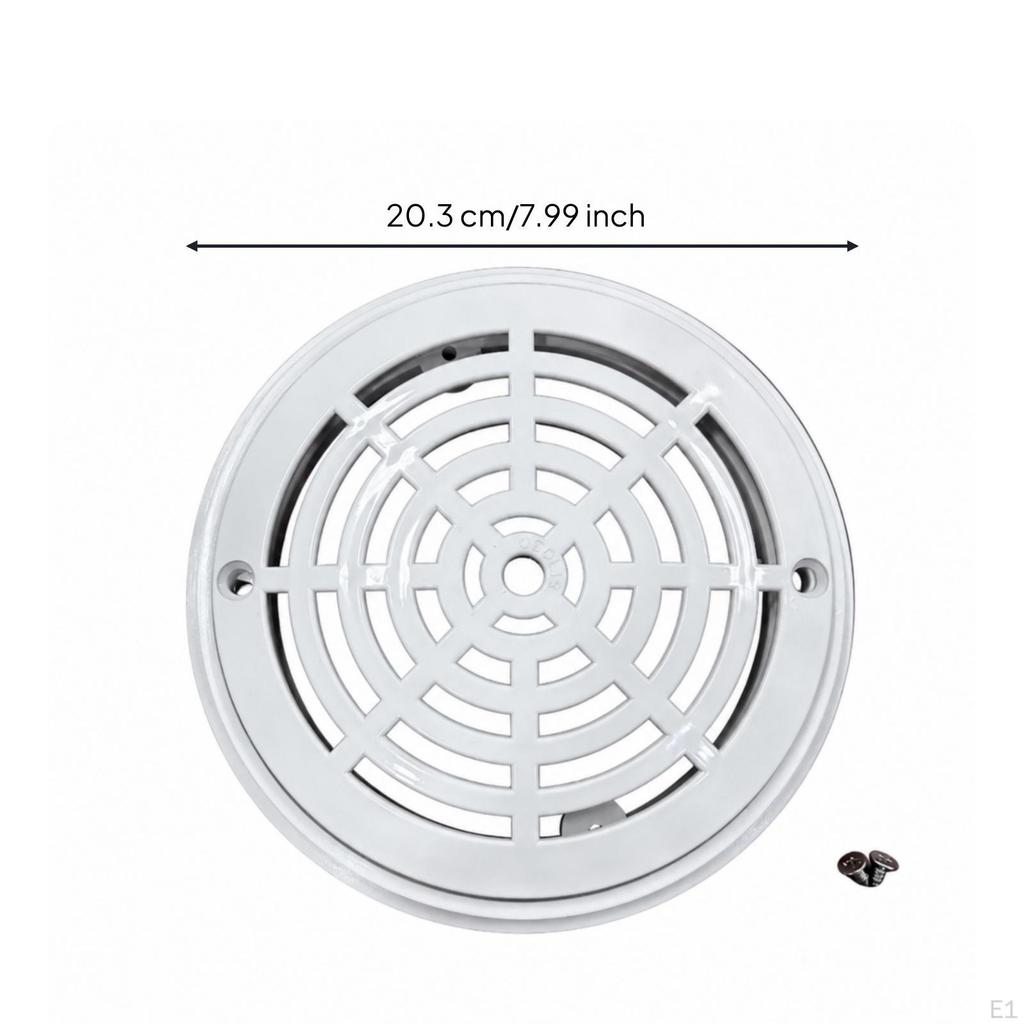 Copertura Scarico Principale Piscina Alabastro Porta Circolare per Tecnici Assistenza, Nuoto