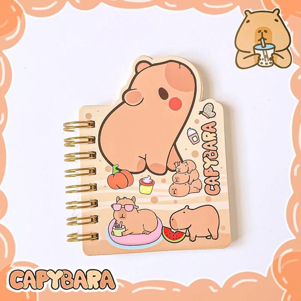 Stationery Cartoon Capybara Notepads Multifunction Kawaii Capybara Notebook  Hand Account Book