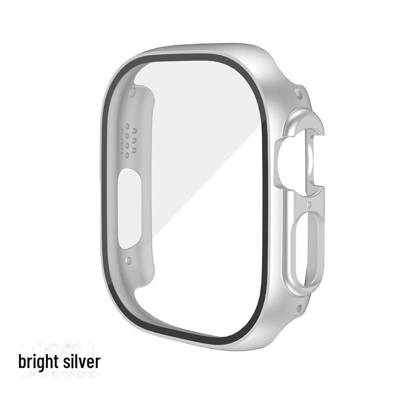 

Защитный чехол для Apple Watch S10/8/76543SE: Пленка для распыления ПК 45MM металлик серебряный