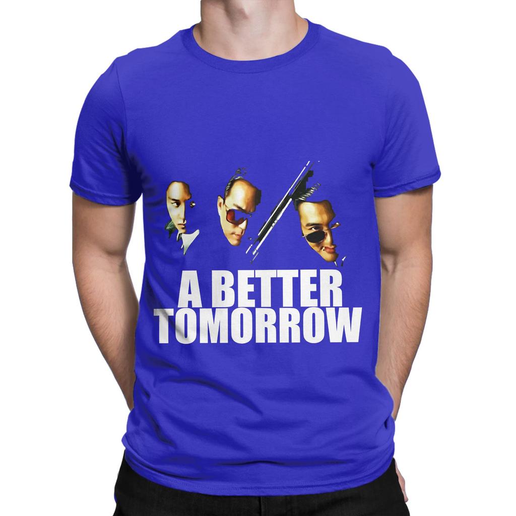 Chow Yun Fat John Woo Ti Lung Leslie Cheung Action Novelty 100 Cotton TShirt A Better Tomorrow Tops Tees For Unisex