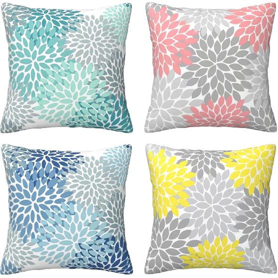 Set of 4 Throw Pillow Covers Vintage Music Cassette Tape Sound Magnetic Tape Vinyl Records Symbol Decorative Pillow Cases Home Decor 18x18 inches