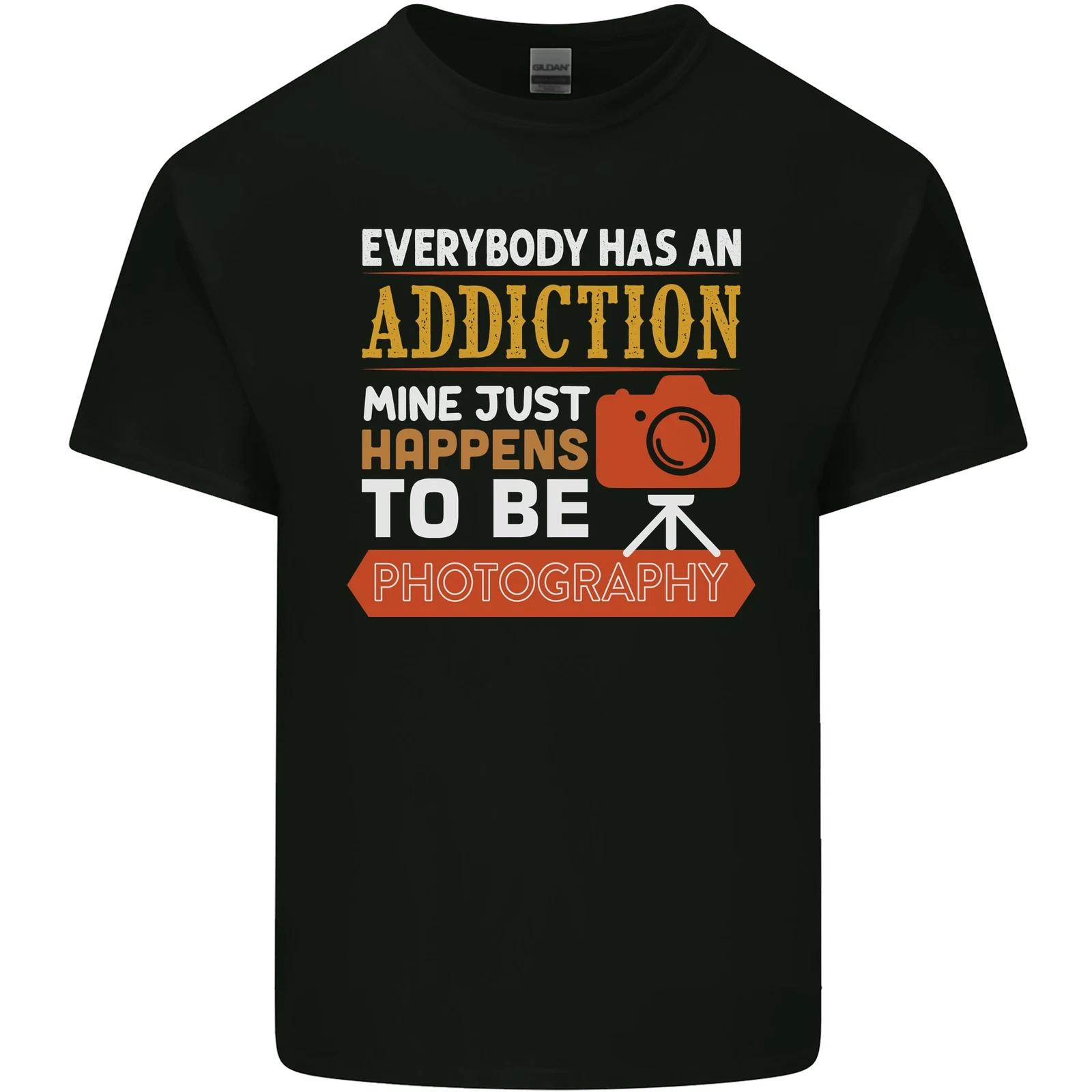Photography Addiction Funny Photographer Kids T-Shirt Childrens S
