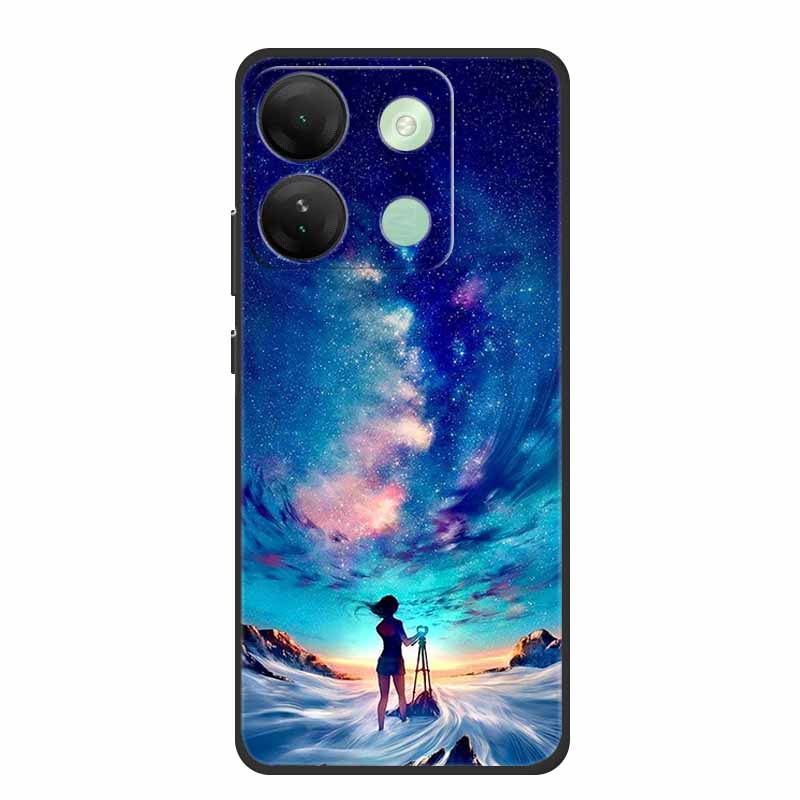 For Infinix Smart 7 HD Plus Case Black Silicone Soft Back Cover Case For Infinix Smart 7 Plus HD Phone Case Smart7 HD 7Plus Capa