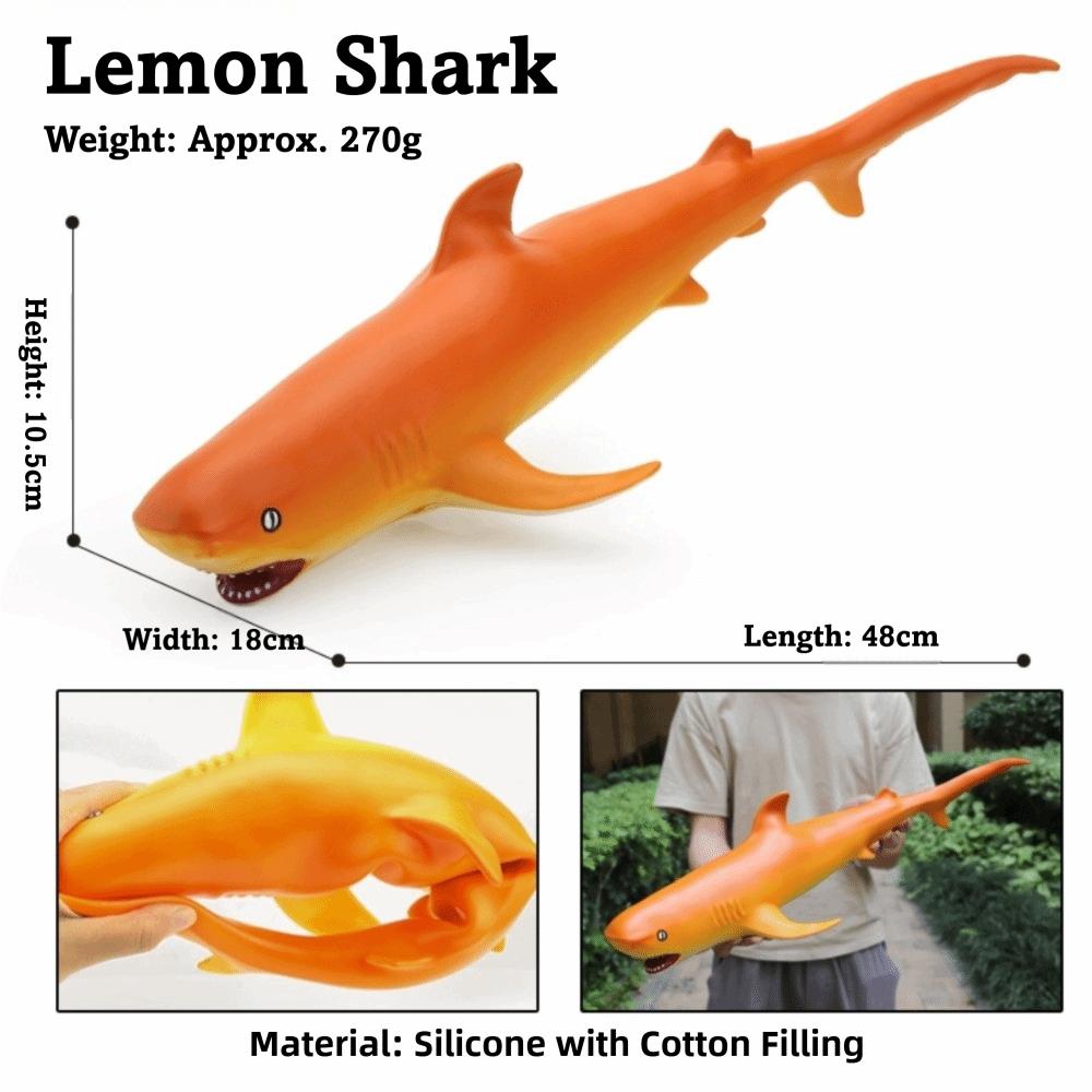 Large Size Ocean Animals Action Figures Great White Shark Model  Ocean Animal Simulation