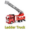 Ids Toy Fire Truck Model Alloy Diecast Inertia Fire Ladder Vehicle Rescue Transport Car Educational Toys for Children Boys Gift