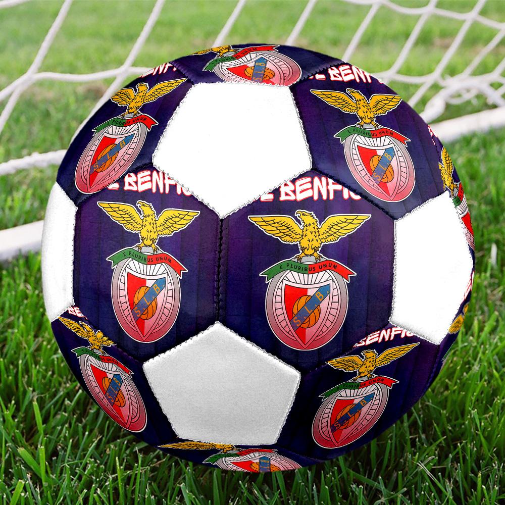 1PC SL Benfica team size 5 soccer ball PrahaIndoor Soccer Ball Colorful All Ages Machine Stitched PVC Competition Ready Durable High-Bounce
