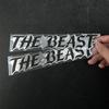 1 Stück THE BEAST Motorradaufkleber Wasserdicht für Motorradhelm Kraftstofftank DIY Fahrräder Roller Karosserie Universal Vinyl Aufkleber