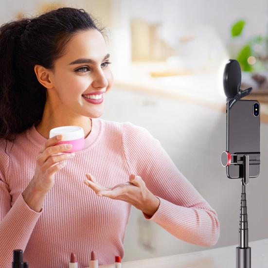 LED-Aufhelllicht mit Clip, wiederaufladbar, einstellbare Helligkeit, für Telefon, Tablet, Laptop, Selfie, Videokonferenz, Live-Streaming, Fotografie, Aufhelllampe