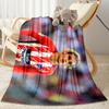 Atletico Madrid Player Blanket Soft Warm Cozy Great for Sofa Bed Office Four Seasons Multipurpose Playful Design