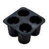 Reusable Shot Glass Ice Molds Ice-Cube Trays for Freezer with 4 Cavities Ice-Shot Glass Mold Ice-Cubes Shot Glass Mold