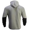 Herren Jogginganzug Sport Hoodie Set Zweiteilige Jacke mit Kapuze und Taschen