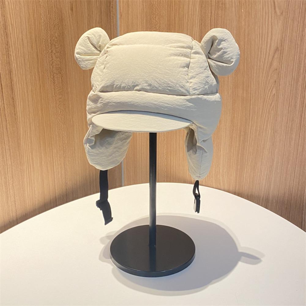 Balaclava Down Cotton Bomber Hat Cold Protection Pullover Cap Outdoor Warm Snowing Beanies  Unisex