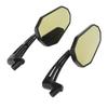 1 Pair Rearview Side Mirrors Rotatable Side Mirror for CB1000R Shadow XL1000V Silver Wing Yellow Glass