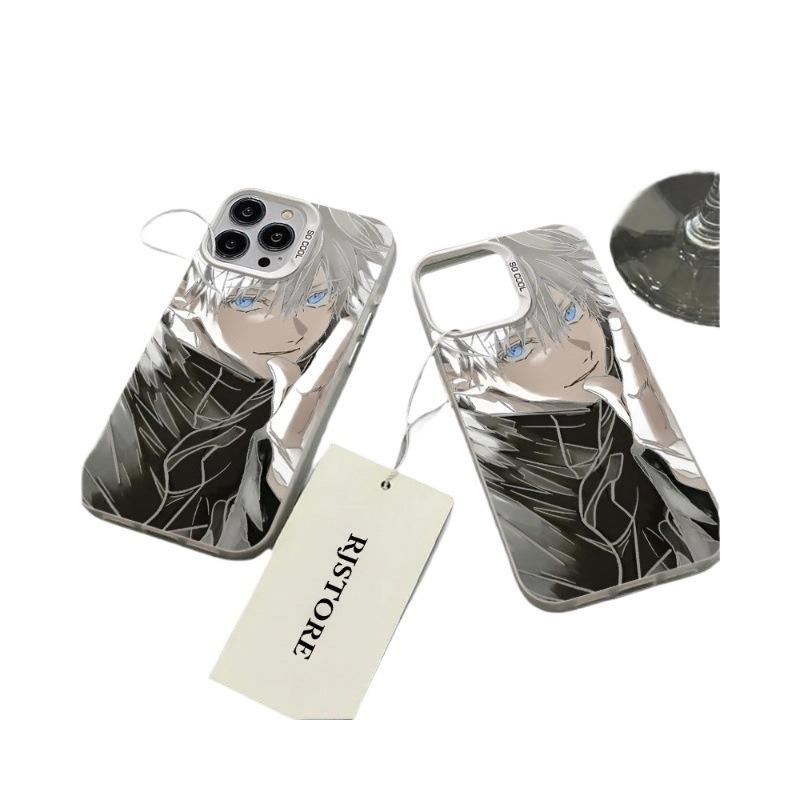 New Anime Wujo Wu iPhone17promax Mobile Phone Case 16 Frosted Electroplating 15 Color Silver IMD Protective Case