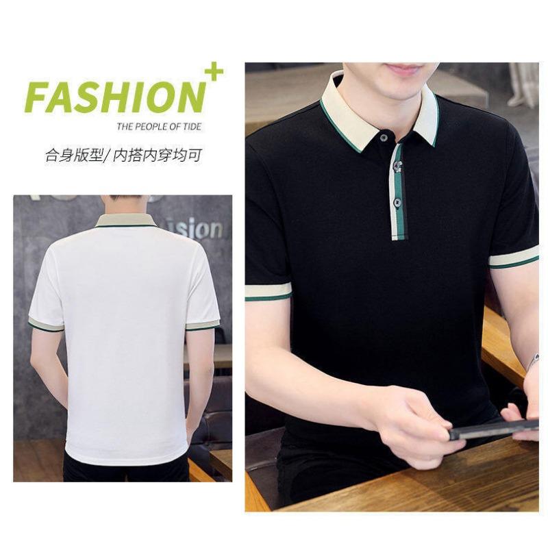 Men S Summer Short Sleeve Polo Shirt Loose Fit Breathable Top