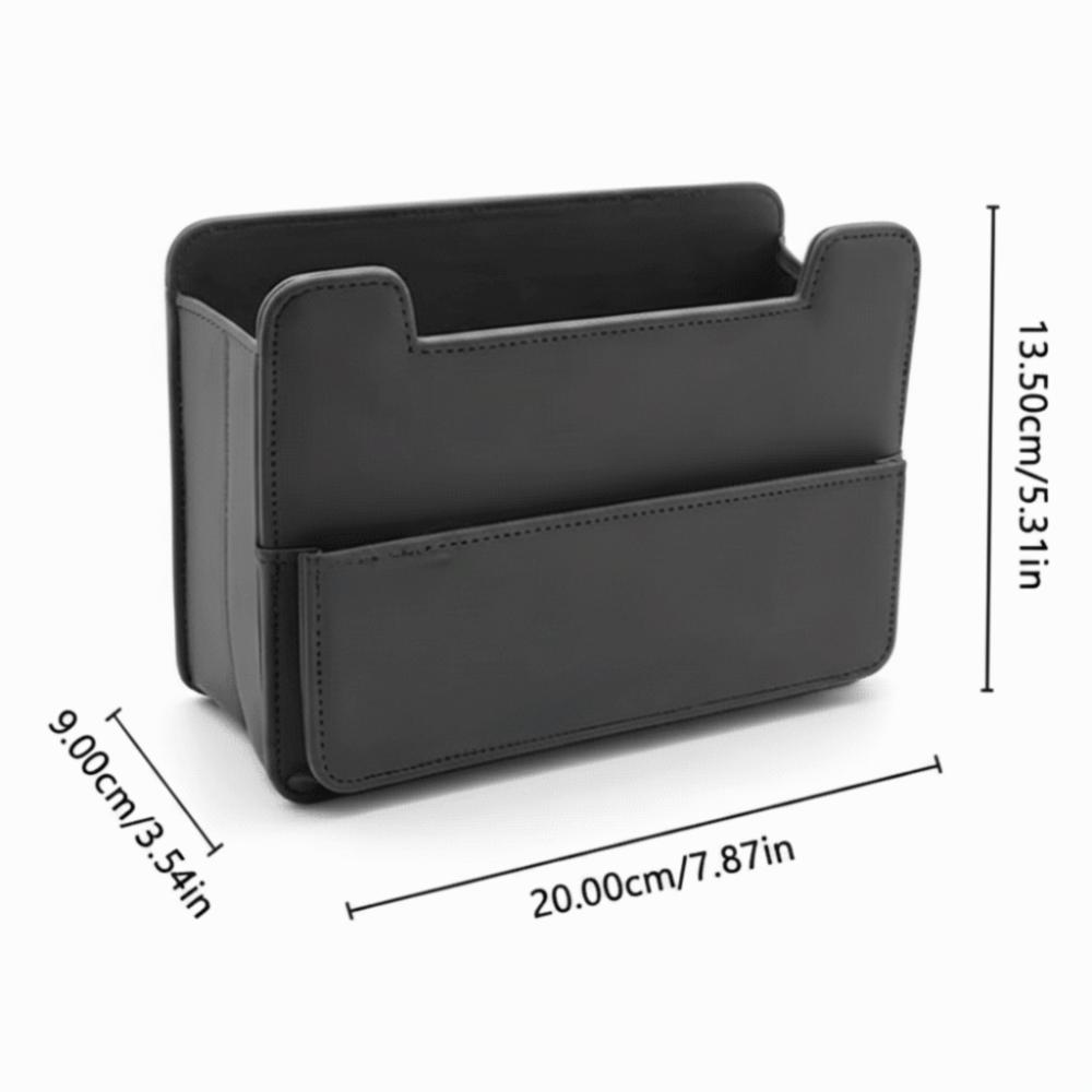 Leather Material Car Trash Bin Leatherette Material Car Door Storage Box Car Storage