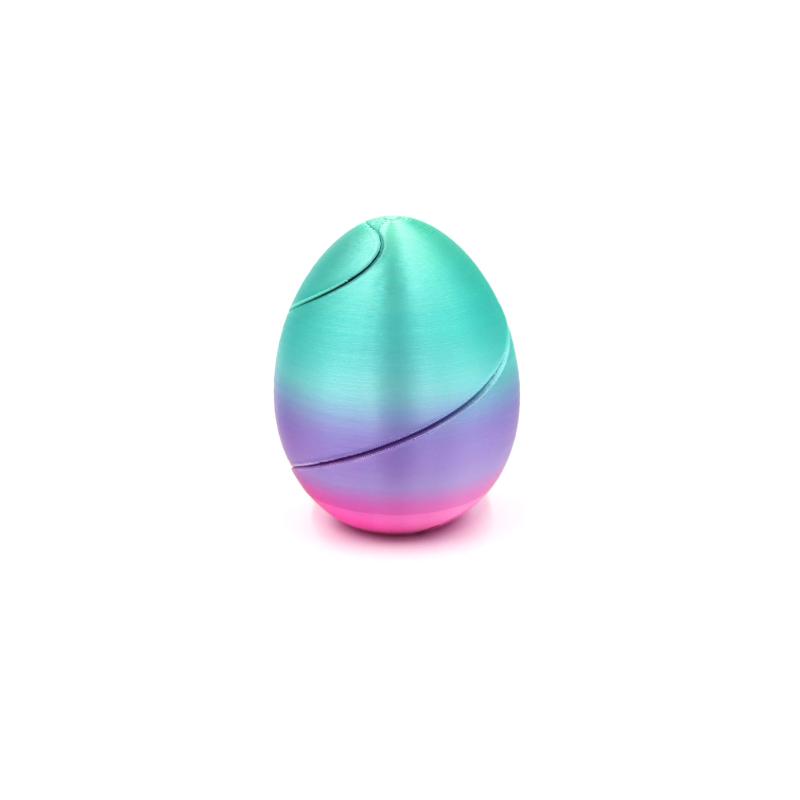 

1 шт. 3D-печать Спиральные яйца Невозможный шаттл Игрушки Сквозная скульптура Мини Вихревая нить Иллюзия Домашний декор для рабочего стола Игрушка A7