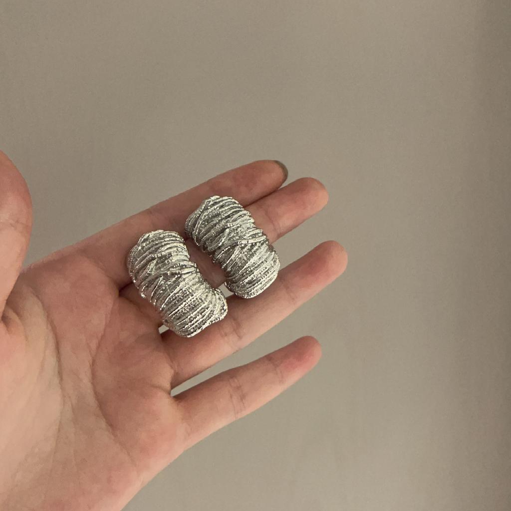 Vintage Hyperbole Irregular Metal Lava Textured Open Rings for Women European American Chic Exquisite Party Jewelry Accessory