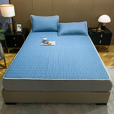 New Cooling Silk Latex Mat, Machine Washable, Skin-friendly and Comfortable, Fitted Sheet, Cooling Mat, Air-conditioned Mat