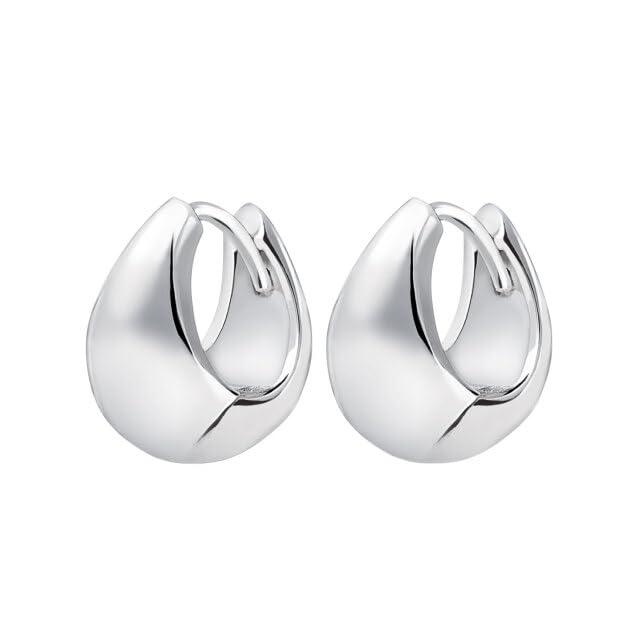 Lala Christie Hoop Silver 925 Women's Earrings, [White Label]