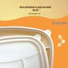 Biodegradable Corn Starch 4-Compartment Lunch Box