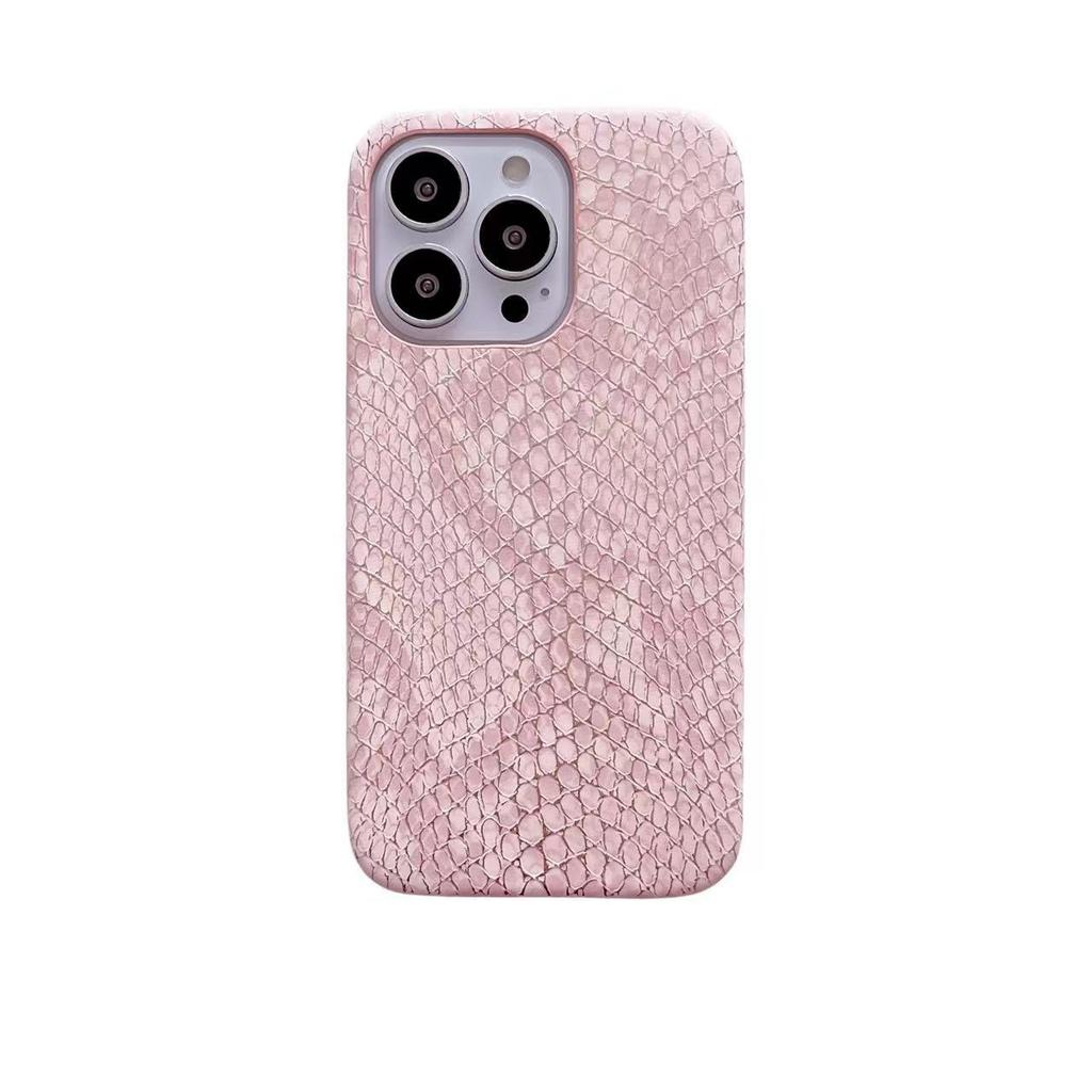 Suitable for Apple 14promax Phone Case, Snake-skin Pattern Iphone13 Half-case 12pm Anti-drop 11 Women's Protective Case