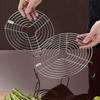 304 Stainless Steel Round Steamer Rack Kitchen Multifunction Pot Steaming Tray Dumplings Eggs Grill Stand Pressure Cooker Trivet