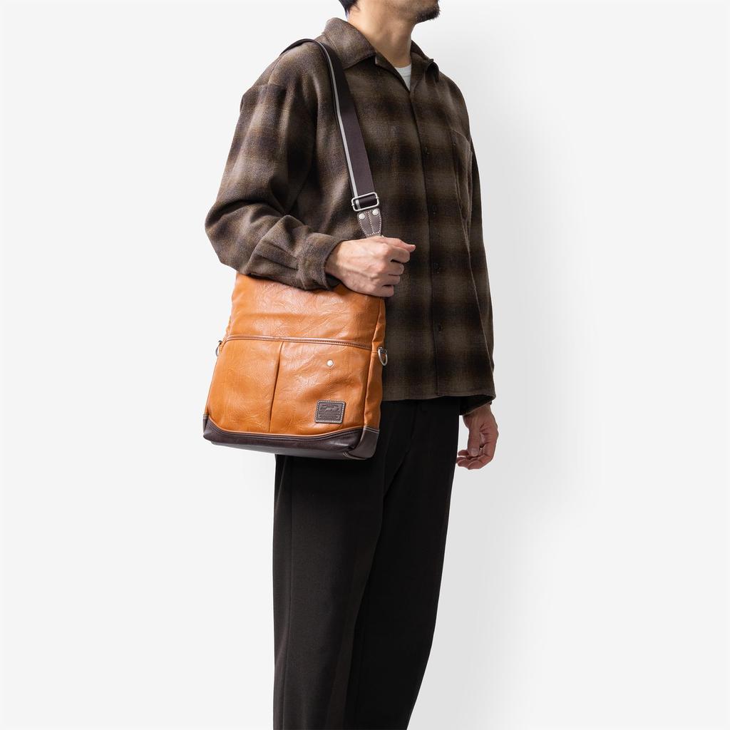 Moustache YUQ Shoulder Bag Camel VMR-5696