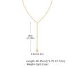 Stainless Steel Y Shape Pearl and Cubic Zirconia Pendant Neckalace For Women, Minimalist Personal Gold Plated Jewelry