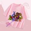 Jungen Mädchen Sommer Mode T-Shirt Kinder Kleidung FNAF Atmungsaktivität T-Shirts Kinder Five Nights At Freddy Niedriges Kurzarm Top