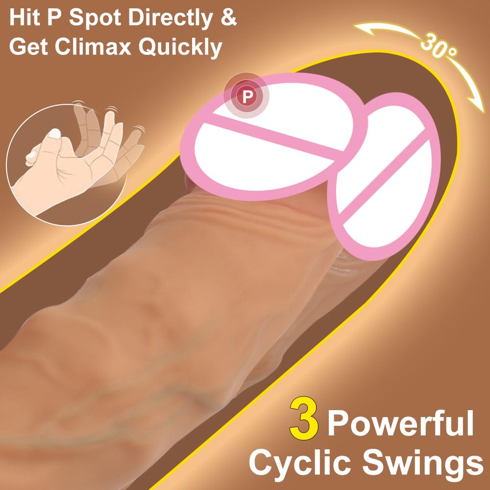 Remote Control Realistic Thrusting Dildo Vibrator G Spot Stimulator Suction Cup Vagina Orgasm Mastrubator Sex Toy for Women